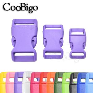 50pcs 5/8 3/4 1 Plastic Side Release Buckle Curved Paracord Bracelets Clasp Dog Collar Belt Backpack Strap DIY Accessories 240103