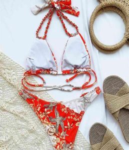 Chains Braided Bikini Red Luxury Bikinis Women Sexy Bathing Designer Swimsuit Ties Push Up Swimwear Swimming Suit For Women sh1277312