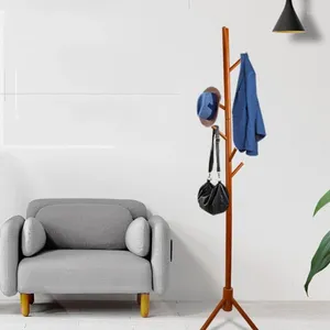 Hangers Coat Hanger Wooden Pole Storage Rack Slender Bracket Hanging Furniture Clothing Shelf Home El Clothes Hat