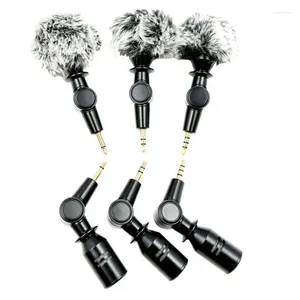 Microphones Mini Microphone 3.5mm Condenser Mic Flexible Camera For Smartphones Tablet Cameras Laptops Wireless System