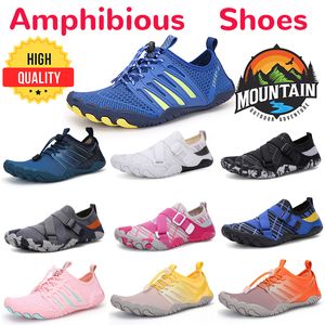 Utomhus anti-slip aqua skor Kvinnor Män snabbtorkade surfing andningsbara mesh vattenskor strand sneaker dyker strumpor icke-halk sneaker simning vatten strand avslappnad