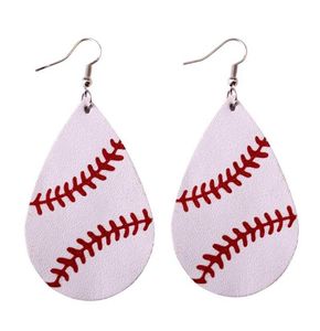 Personalisierte Baseball-Lederohrringe für Damen, Sport, Neongrün, Softball, Tropfenohrringe, Modeschmuck9127545