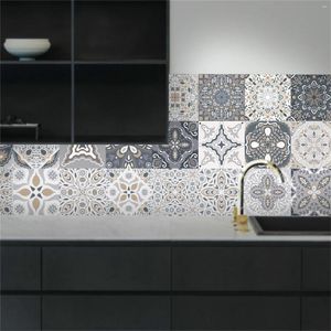 Adesivi a parete 20pcs cucina in terrazzo di piastrelle impermeabili vintage per il bagno adesivo per casa #t2p