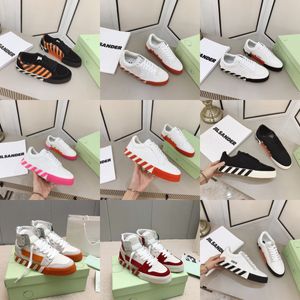 OW low off Canvas White Black Pink Blue red Orange Dark Arrow Board Women Men Designer casual shoes High Top Vulcanized sneakers