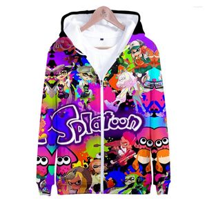 Erkek Hoodies 3 Fermuarı Sweatshirt Hoodie Kadın Erkek Harajuku Street Giyim 2024 Oyun 3D Anime Giysileri