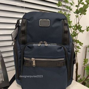 Mens tumiis traseiro de luxo pacote de designer de bolsas Backpack Backpack Bags NOVAS séries alfa homens 232789 Diário de deslocamento moderno masculino S24H