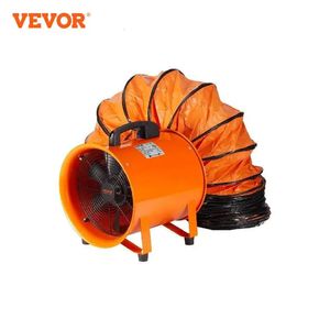 VEVOR Ventilador de exaustão industrial de 8 polegadas com mangueira de duto de PVC de 10M / 5M Ventilador extrator portátil de 230W para casa de armazém 240104