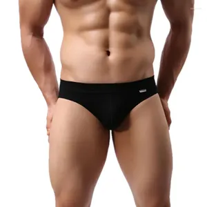 Cuecas masculinas modal roupa interior cintura baixa sexy sólido cuecas homens calzoncillos masculino gay breve