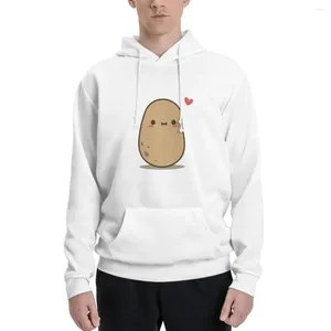 Men's Hoodies Cute Potato In Love Pullover Hoodie Autumn Clothes Sweat-shirt Winter Sweater