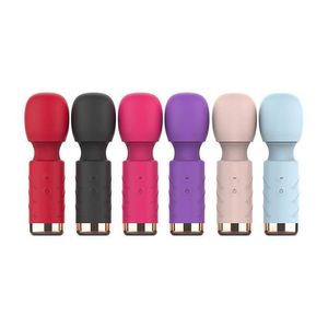 Portable Soft Silicone Mini Electric Women's Strong Shock Emotional Massage God Stick Adult Products 231129