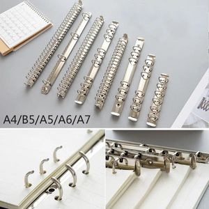 Material de escritório acessório diy bloco de notas metal folhas soltas pasta de arquivo clipe anel notebook aros de ligação