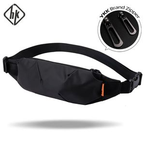 HK Men Fanny Pack Teenager Outdoor Sports Running Cycling Weist Bag Male Fashion Counter Belt Travel Pouch Bags 240122
