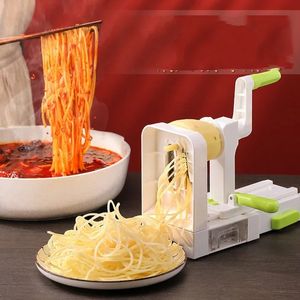 Vegetable Grater Potato Spiral Slicer Whirlwind Fruit Machine Noodle Maker Multifunctional Kitchen Gadgets 240104