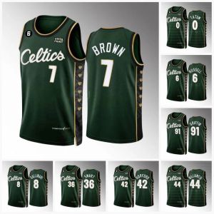 Custom Mens 여성 청소년 Boston''Celtics''2022-23 City Basketball Jersey Jayson 0 Tatum Grant 12 Robert Williams III Marcus 44 Smart Derrick 9 Whi