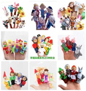 NoRepeat 10 pezzi mix Marionette da dito Baby Mini Animali Educativi Mano Cartoon Doll Theatre Giocattoli di peluche per bambini Regali3554663