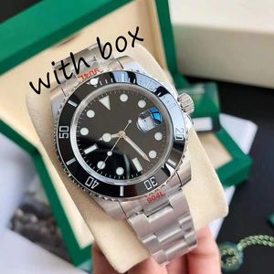 Watch Men's Designer Watches Automatic Mechanical Ceramic Ring Watch 40mm Men's Submarine Movement Luminous Sapphire Swimming Luxury Box Rol 116110 Gift Table watch