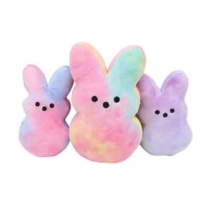 Party Favor Gradient Easter Peeps Bunny Toys 15Cm 20Cm 25Cm Colorf Gifts Party Favor For Kids Family Drop Delivery Home Garden Festive Dhvxc