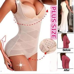 Women's Shapers Thin Large Size Front Buckle Plastic Waist Lift Arm All-in-One Body Shaper Abdominal Chest Guard Corset Underwear