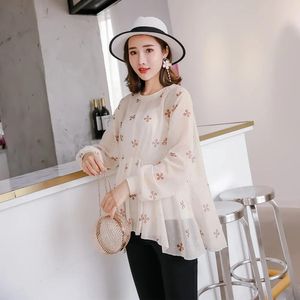 Dresses Summer Fashion Transparent Maternity Blouses with Camis Hot Clothes for Pregnant Women Elegant Beach Pregnancy Shirts Tops