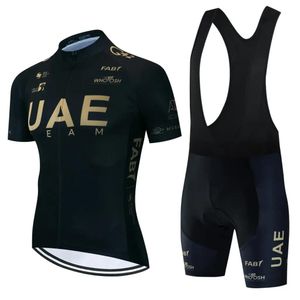 Jacken Radfahren Kleidung UAE Herren Jersey Anzug Rennrad Uniform Lätzchen MTB Männliche Kleidung Jacke Kurze Hosen Mann Zyklus Frühling Sommer 2023