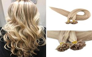 Evermagic High Quality Remy Hair Extensions Human Hair U Tip Keratin 18613Color Nail Tips Extensions9968258