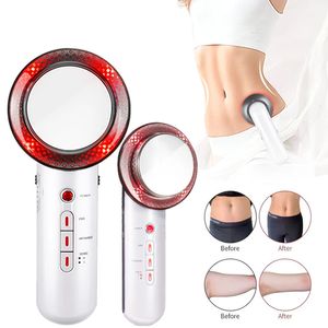 Kawitacja ultradźwiękowa EMS twarz ciekawostka Massager Lipo Fat Machine Galvanic Ultrasonic Maszyna odchudzania w podczerwieni 240103