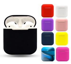 Мягкие силиконовые чехлы для Apple Airpods 12, защитный чехол, чехол для беспроводных наушников Bluetooth, зарядная коробка Bags6274620