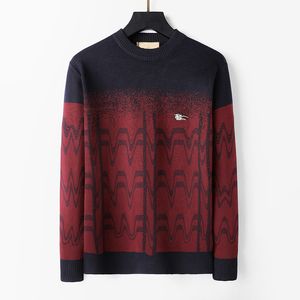 Moda Sweater Erkek Külot Tasarımcı Örgü Mürettebat Boyun Uzun Kollu Kazak Sıradan Sweatshirt Monogram Hoodie Asya Boyut M-3XL JM30