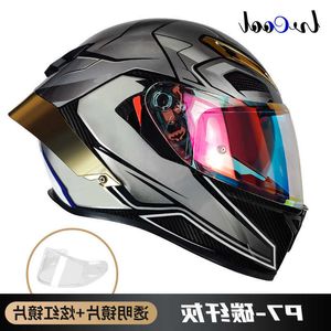 Helmets Moto AGV Projekt motocyklowy AGV Bezpieczeństwo Komfort AGV3C Certyfikowany pełny hełm z włókna węglowego do męskiej mgły zimowe ciepło ciepłe Bluetooth Schode