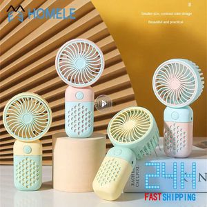 Electric Fans Mini Fan With Data Line Cute USB Rechargeable Small Fan Portable Student Desktop Small Electric Fan Desktop YQ240104