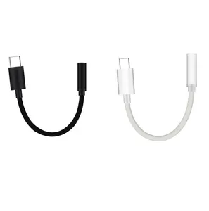 USB Type C 3.5 Jack Earphone Adapter USB C to 3.5mm Headphones AUX Audio Adapter Cable For Samsung Huawei P30 Xiaomi Redmi Mi 10 9 Earphones Converter