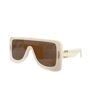 Erkek Güneş Gözlüğü Tasarımcı LW40106U Asetat Büyük Çerçeve Lens Çerçevesi Marka Marka Koruyucu Maske Sarı Sürüş Aynası Gözlükler Beyaz Loewee Erkekler Tam Çerçeve Gözlükleri