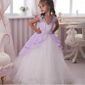 Mädchen Kleider Einfaches Blumenkleid Langarm Schleife Dekoration Party Kinder Geburtstag Prinzessin Erstkommunion Kleider