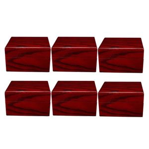 Polish Wooden Single Slot Watch Box Watch Display Case Packaging Holder Wristwatch Collection Storage Jewelry Organizer Box 6pcs