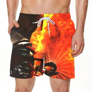 Homens camisetas 2024 tendência muscular praia shorts homens camiseta 3d homem lutando com a morte impresso harajuku sobre tamanho camisa legal casual