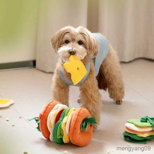 Hundespielzeug Kauspielzeug Mewoofun Hundespielzeug Hund versteckt Futter Burgerförmiges Spielzeug fördert das Training Puzzle Haustier Langsames Fressen Haustier Schnüffeltraining Puzzlespielzeug