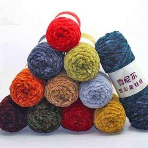 10 Balls 100G Chenille Velvet Whole Warm Knitting Wire Color Supersoft Crochet Sweater Hand Yarn Craft WooJ22081052878804251194