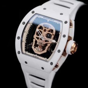 Temiz Fabrika Süperclon Otomatik Saat Erkekler için Richards Chronograph Watches Ri Lüks Cha Tasarımcı Rd Bilek Hareketi Yüksek Kalite RM052 EUR TOURBILLON 9F