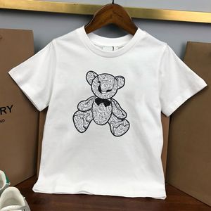 Dzieci 100% bawełniane koszule projektant Kid T-shirts Dziewczyna Chłopiec Luksusowe B Projektanci Tees Baby Otwear Odzież Dzieci Kalekids Kalekids CXD240141-6