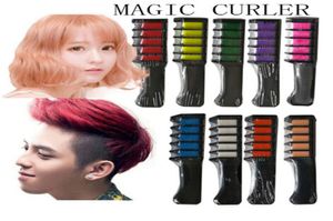 Yeni Geçici Saç Tebeşir Saç Renkli Karalanma Salon Parti Hayranları Cosplay Aracı Moda Unisex Saç Renk Combs4863991