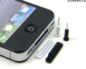 400pcs AntiDust Plug Stopper Headset Ear Cap Dustproof Plugs for iphone 4 4G 4S 3GS Black White2510342