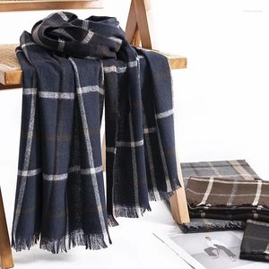 Scarves Europe And The United States Plaid Scarf Women Fashion Commute Cashmere Wholesale Simple Shawl Warm
