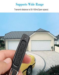 Keychains 433MHz fjärrkontroll Garage Gate Door Opener Clone Cloning Code Car Key For5759398