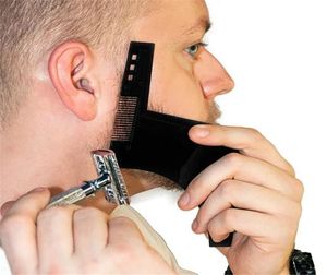 Clippers Trimmers skäggformande stylingmall med inbyggd kam för perfekt line up kantning av premiumkvalitetsprodukt8672509