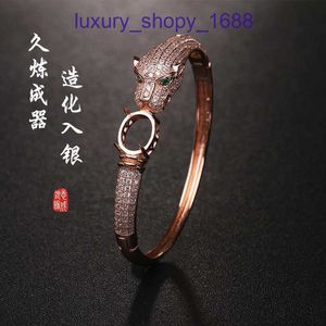 Trend Fashion çok yönlü mücevher güzel güzel araba çember basit ve şık S925 Sterling Gümüş Leopar Bilezik Boş bir tutucu Orijinal Kutu yok