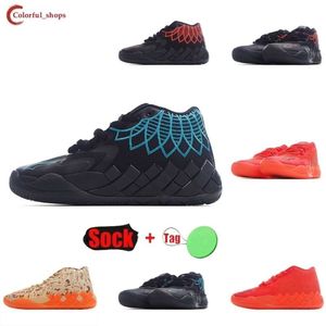 Lamelo bola dos homens sapatos de basquete rainha cidade rick morty mb.01 sapatos femininos treinamento fitness respirável durável sapatos esportivos