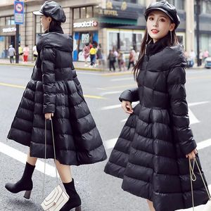 Parka 2022 Giubbotti invernali per donna Piumini in cotone imbottito Capispalla Cappotto Abbigliamento da donna Lungo caldo Parka Donna Nero Spessore Cappotti