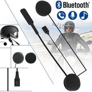 Intercom Universal Bluetooth 5.0 Kask Kulaklıklı Kulaklık 3D Motosiklet Kask Binicilik için Stereo Anti -Bağımlılık Ücretsiz kulaklık