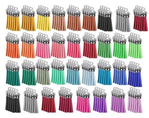 Chaveiros 140 pcs Tassel Keychain Bulk Set para DIY Pingentes de Couro Acrílico Jóias Acessórios16242226