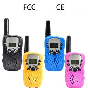 ZK20 Walkie-talkie per bambini giocattolo senza fili per esterni T388 portatile a frequenza europea e americana da 3 km